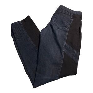 Tyte American Standard Jeans with black insets elastic waist size large perfect